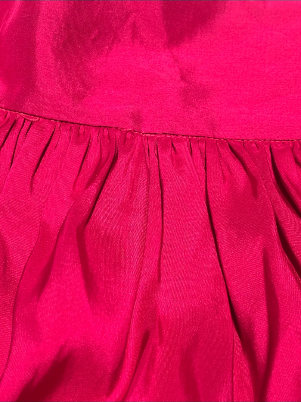 Transitions Vintage Silk Midi Dirndl Skirt EUC Fuchsia. Size 10 - Picture 6 of 9
